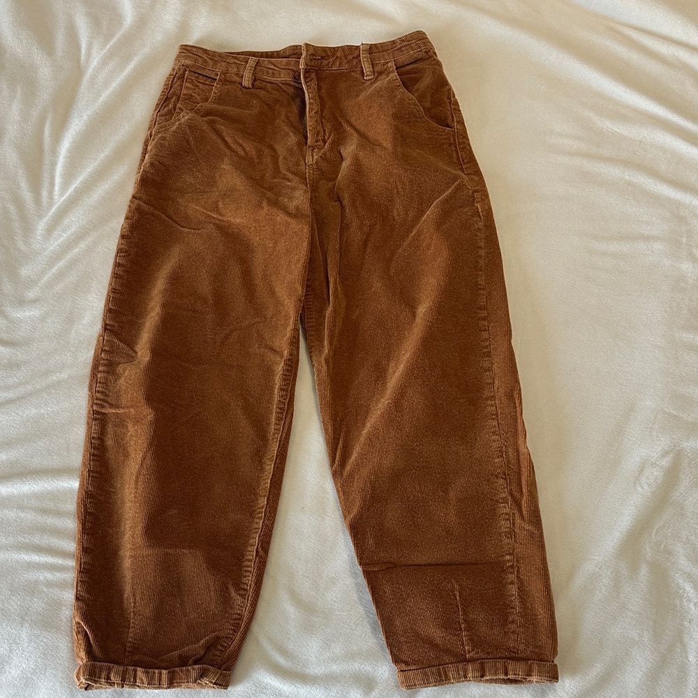 Womens Brown Corduroy Pants